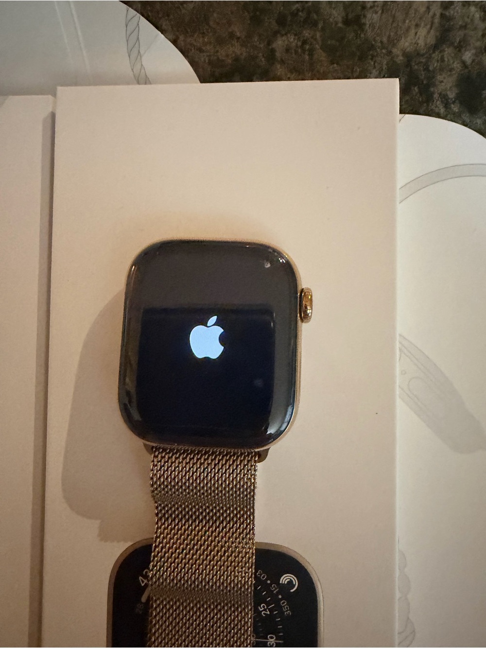 Apple Gold Smartwatch with Gold Milanese Loop
